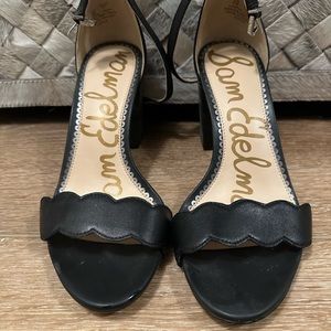 Sam Edelman Women's Odila Fashion Sandals Black Leather size 7 Wide - worn once